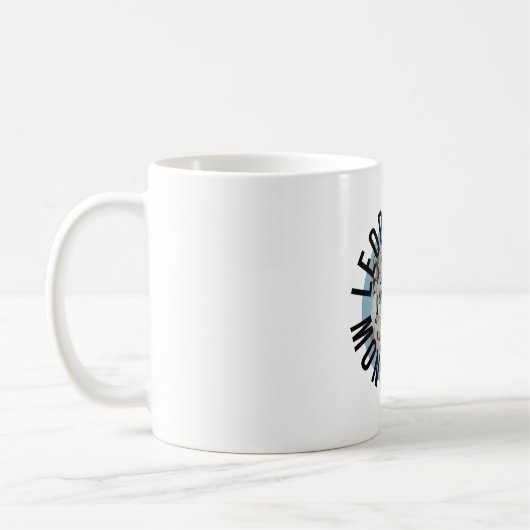 S ist für Snow Leopard Kaffeetasse (Links)