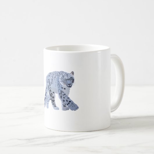 S ist für Snow Leopard Kaffeetasse (VorderseiteRechts)