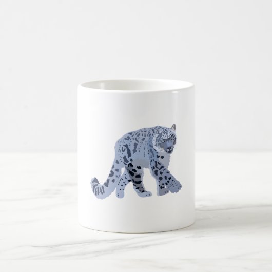 S ist für Snow Leopard Kaffeetasse (Mittel)