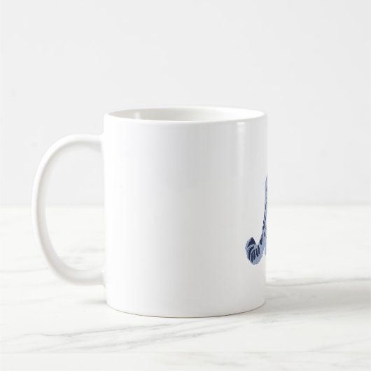 S ist für Snow Leopard Kaffeetasse (Links)