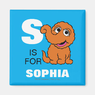 S ist für Snuffleupagus   Name hinzufügen Magnet