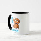 S ist für Snuffleupagus | Name hinzufügen Tasse (Vorderseite Links)
