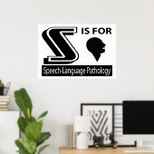S ist für sprachliche Pathologie Poster (Heimbüro)