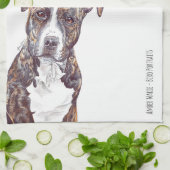 S ist für Staffordshire-Bullterrier Handtuch (Gefaltet)