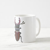 S ist für Stag Beetle Kaffeetasse (VorderseiteRechts)