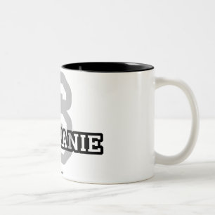 S ist für Stephanie Zweifarbige Tasse