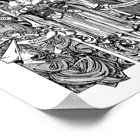 S. Joan, Louise und Francis 8" x 10" Print Poster (Ecke)