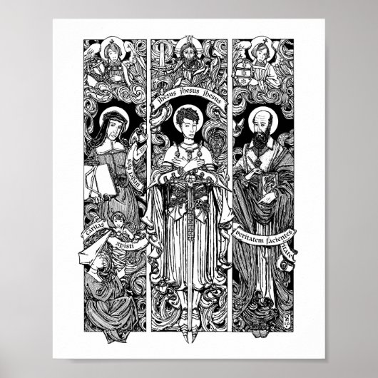 S. Joan, Louise und Francis 8" x 10" Print Poster (Vorne)