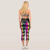 S.K. Toothy Neon Capri Leggings (Rückseite)