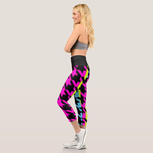 S.K. Toothy Neon Capri Leggings (Links)