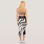 S.K. Zebra Fever Capri Leggings (Rückseite)