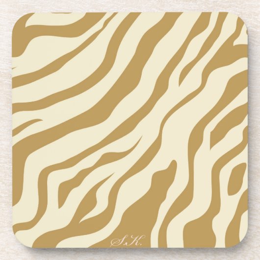 S.K.: Zebra Fever Cork Untersetzer (Vorderseite)