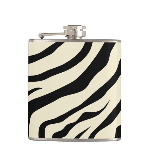 S.K. Zebra Fever Flask Flachmann (Vorderseite)