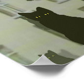 s Katzen Basispuster groß Poster (Ecke)