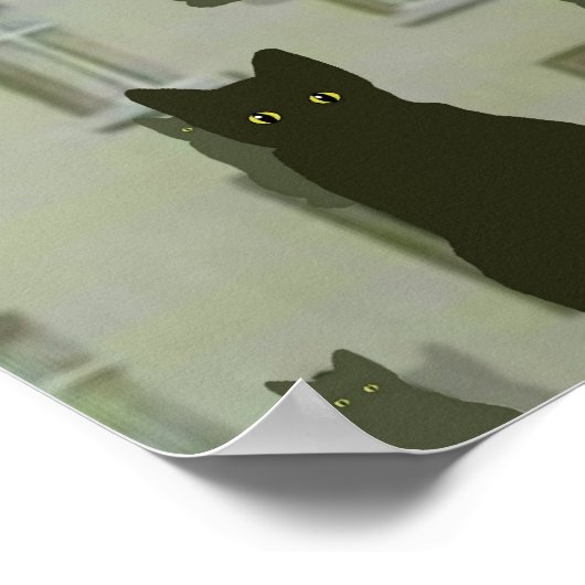 s Katzen Basispuster groß Poster (Ecke)