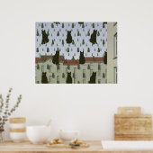 s Katzen Basispuster groß Poster (Küche)