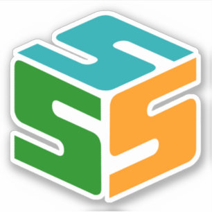 S-Kubed-Logo-Aufkleber (3" x 3") Aufkleber