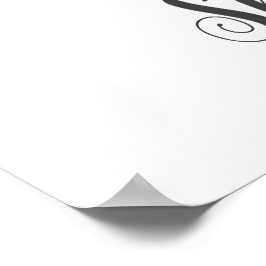 S Letter Monogram Greenerity Kinderzimmer Name Wal Poster (Ecke)