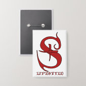 S+ Lifestyle Pin Button (Vorderseite/Rückseite)