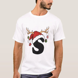 S Logo-Design-Shirt für fröhliche Weihnachten T-Shirt