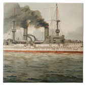 S.M. Grosse Kreuzer "Furst Bismarck" (H.M. Great C Fliese (Vorderseite)