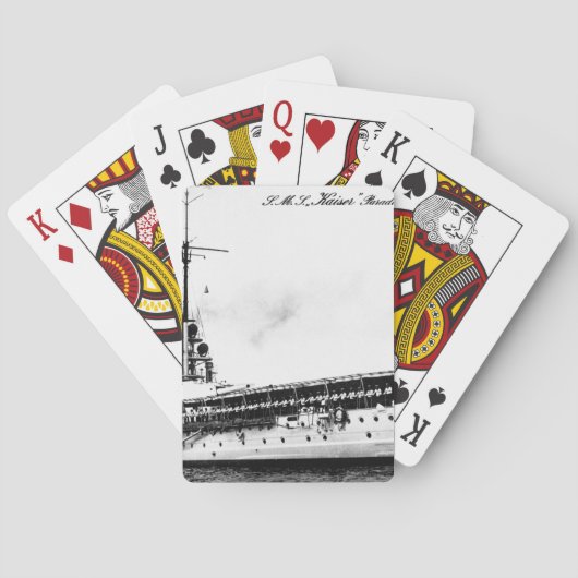 S.M.S. dem_War Bild Kaiser Parade-Vor S.M. Spielkarten (Rückseite)