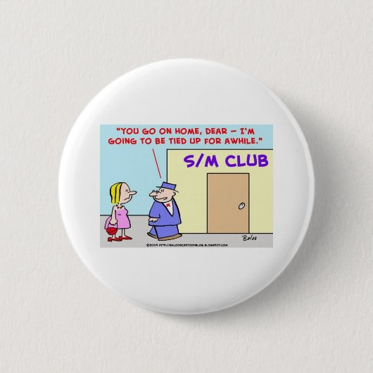 S/M SadismusMasochism gebunden Button (Vorderseite)