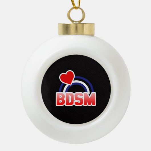 S-/m-Stolz Keramik Kugel-Ornament (Vorderseite)