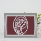 S. Mary Elegantes Foto an der silbernen Grenze (Stehend Vorderseite)