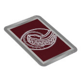 S. Mary Elegantes Foto an der silbernen Grenze Magnet (Rechte Seite)