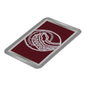 S. Mary Elegantes Foto an der silbernen Grenze Magnet (Linke Seite)