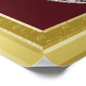 S. Mary Opulent Gold Rahmen Custom Foto Poster (Ecke)