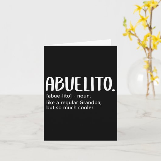 S Men Vathers Day Regular Opa Abuelito Karte (Gelbe Blume)