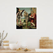 S. Michael, Andrew und Onuphrius (Öl auf Tafel) Poster (Küche)