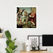 S. Michael, Andrew und Onuphrius (Öl auf Tafel) Poster (Heimbüro)