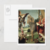 S. Michael, Andrew und Onuphrius (Öl auf Tafel) Postkarte (Vorne/Hinten)