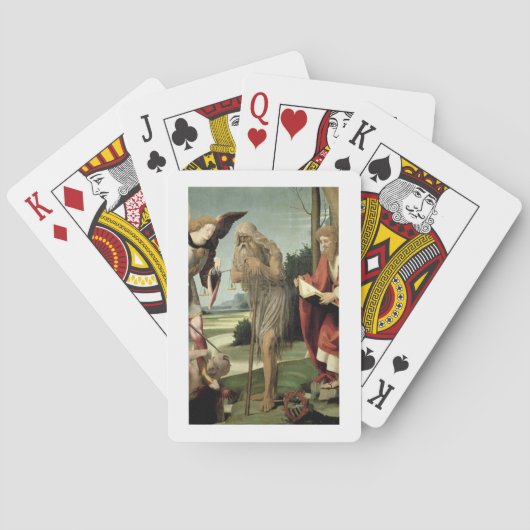 S. Michael, Andrew und Onuphrius (Öl auf Tafel) Spielkarten (Rückseite)