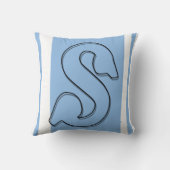 S Mit Monogramm Kissen (Rückseite)
