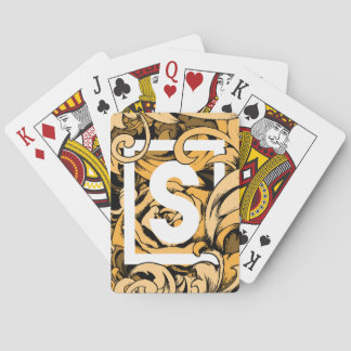 S-Mit Monogramm Set mit Verzierter Karte Spielkarten