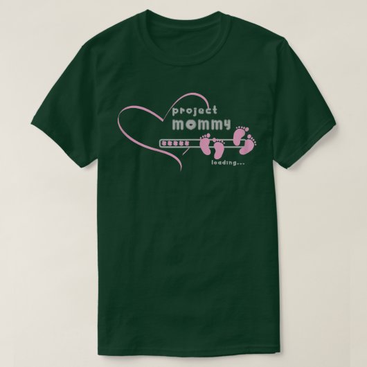 s Mommy lädt 2022 für Schwangerschaftsankündigung  T-Shirt (Design vorne)