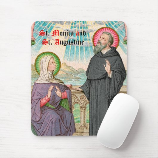 S. Monica und Augustine in Ostia (SAU 047) Mousepad (Mit Mouse)