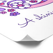 S monogram art Stella girls name meint poster (Ecke)