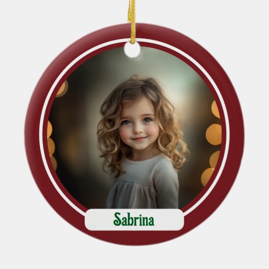 S Monogram Christmas Ornament (Hinten)