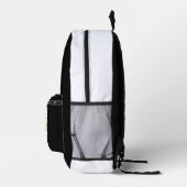 "S" Monogram Elegant Bird Sitting Branch Students Bedruckter Rucksack (Rechts)