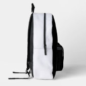 "S" Monogram Elegant Bird Sitting Branch Students Bedruckter Rucksack (Links)