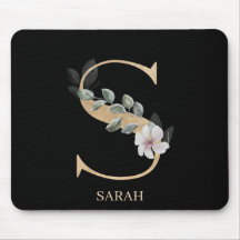 S Monogram Personalisierte Maus Pad