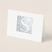 S Monogramm Folienkarte (Vorderseite)