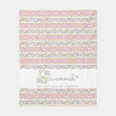 S monogramm individuelle Name bedeutet Savannah Fleecedecke (Vorderseite)