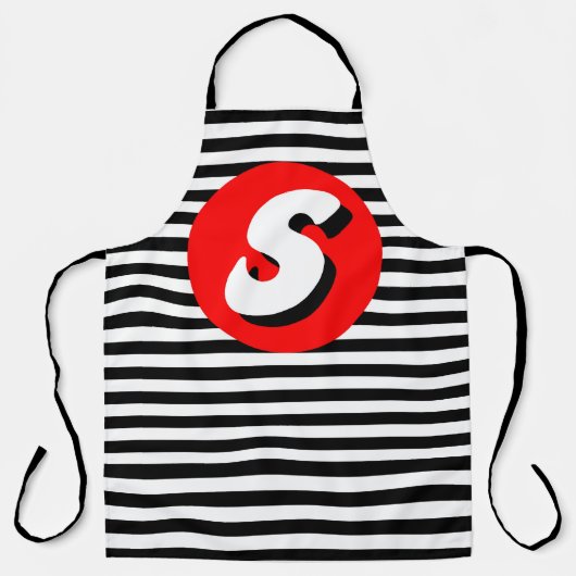 S Monogramm Schürze (Vorderseite)