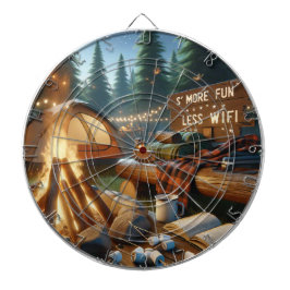 S’more Fun Camping Dartboard – Rustic Game Decor Dartscheibe